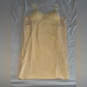 Elegant Yellow Long Dress